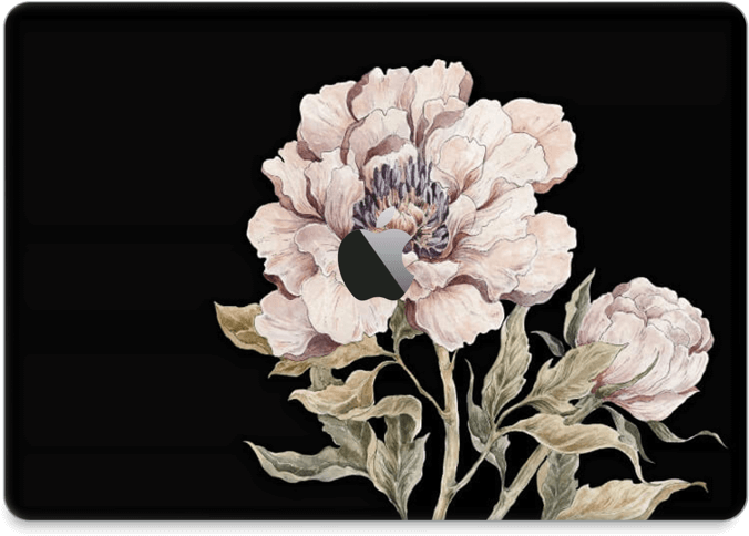 Light Pink Peony Skin Macbook Pro 13” 2016- - Peony, HD Png Download PNG with transparent background