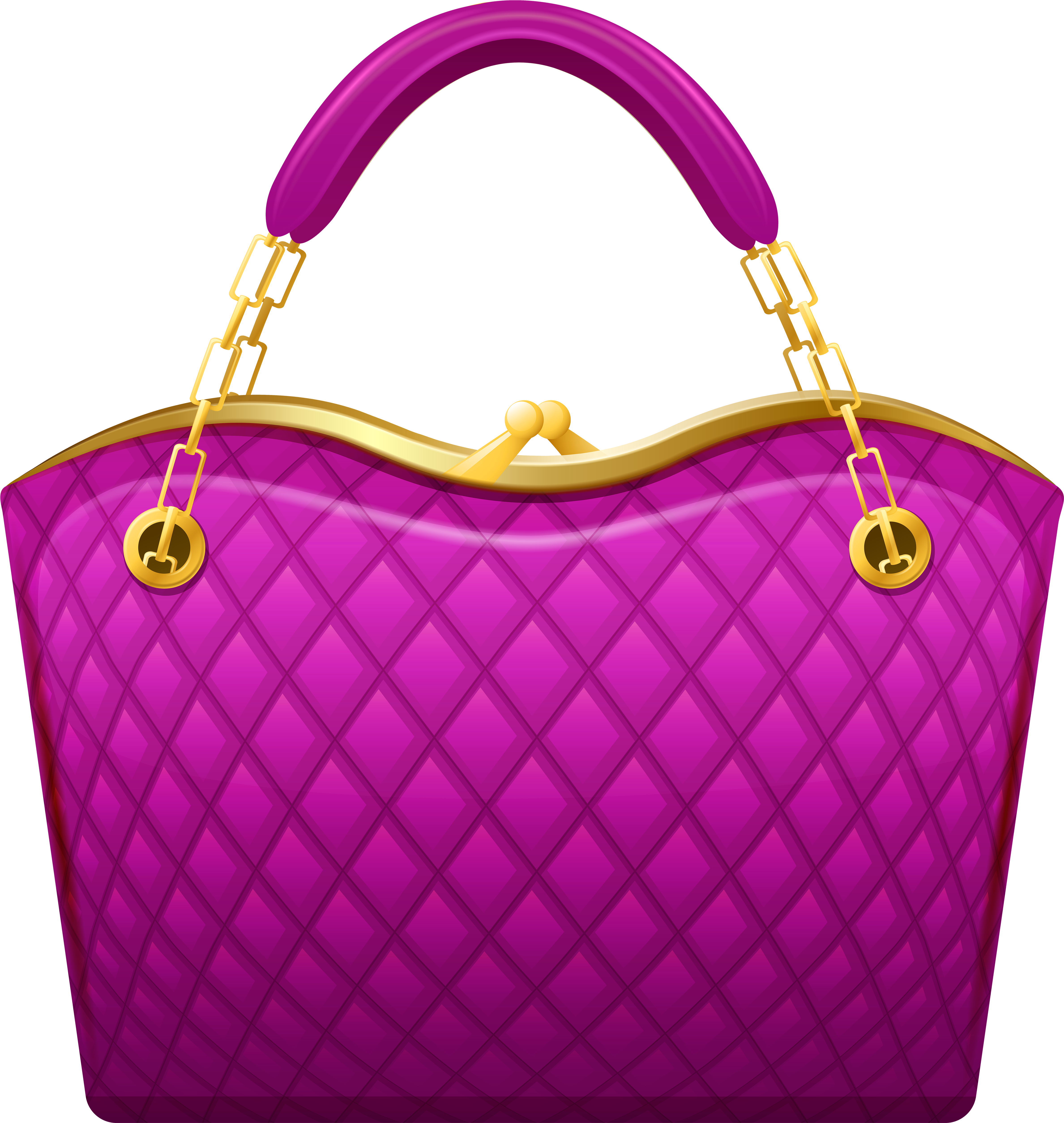 Pink Handbag Png Clip Art - Hand Bag Clip Art, Transparent Png PNG with transparent background