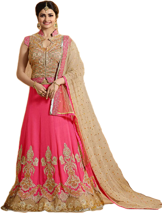 Elegant Pink Lehenga Choli