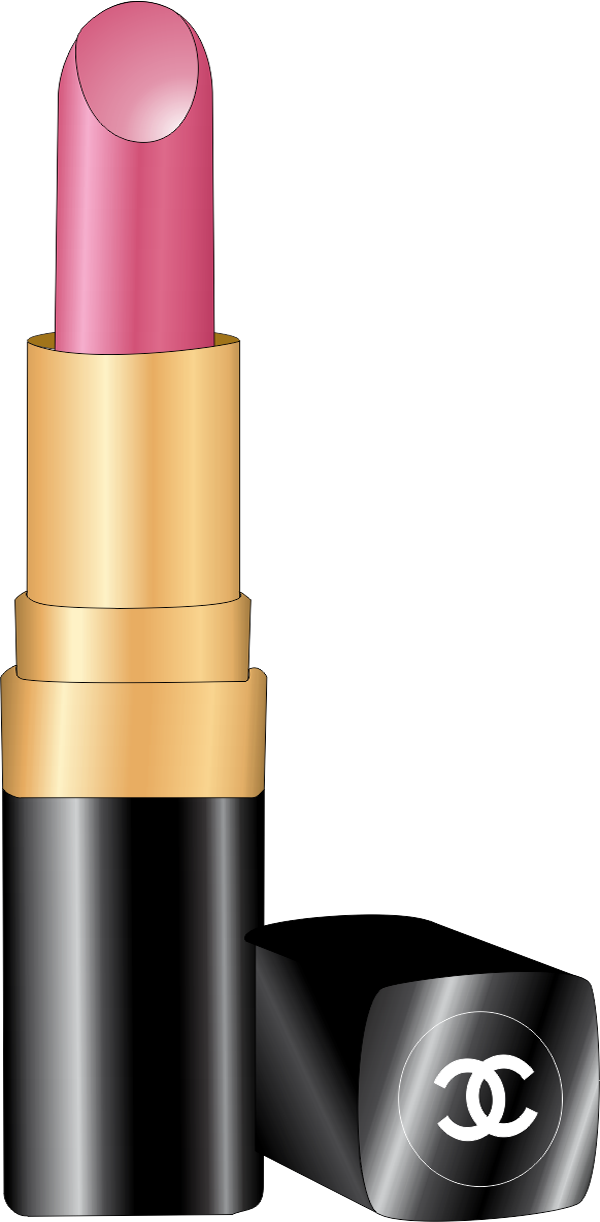 Elegant Pink Lipstick Illustration