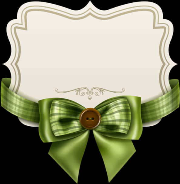 Elegant Plaid Ribbon Frame