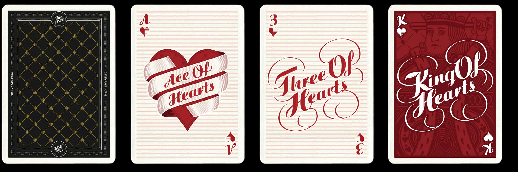 Elegant Playing Cards Hearts Suit PNG with transparent background