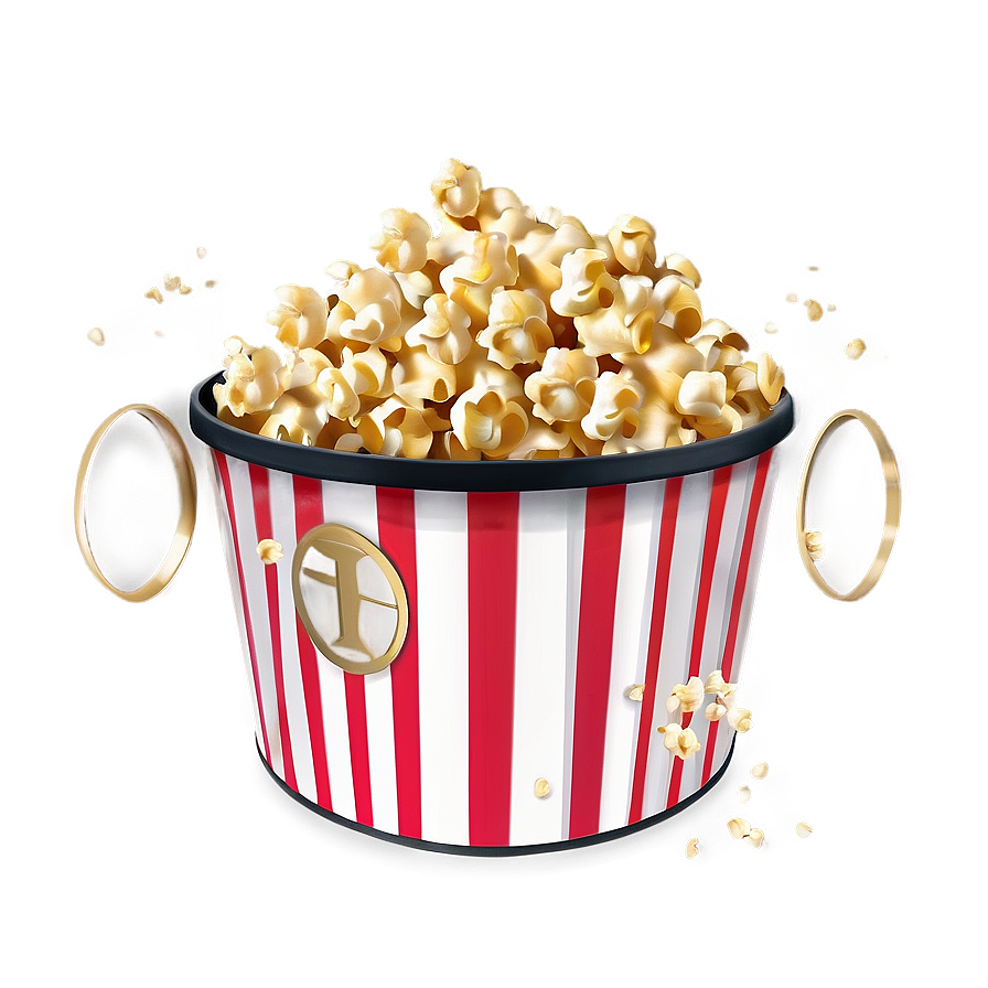 Elegant Popcorn Bucket For Events Png 06132024