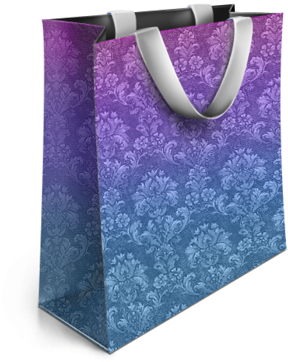 Blue Shopping Bag Png Image - Shopping Bag Design Png, Transparent Png PNG image with a transparent background, free high-resolution download