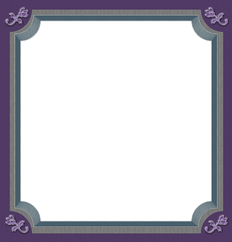 Elegant Purple Frame PNG with transparent background