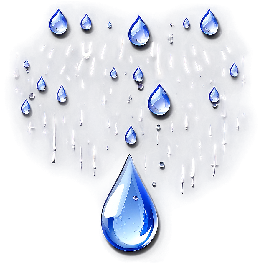 Elegant Rain Drop Png 40