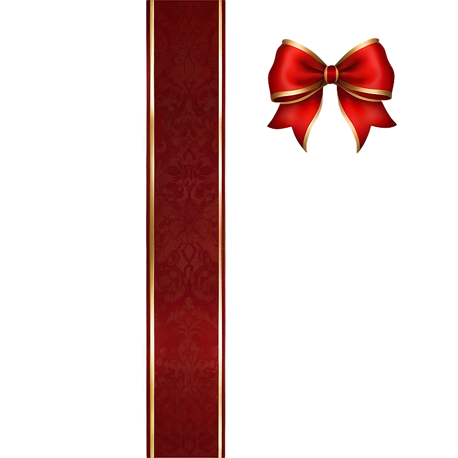 Elegant Red Bow PNG 05252024 PNG with transparent background