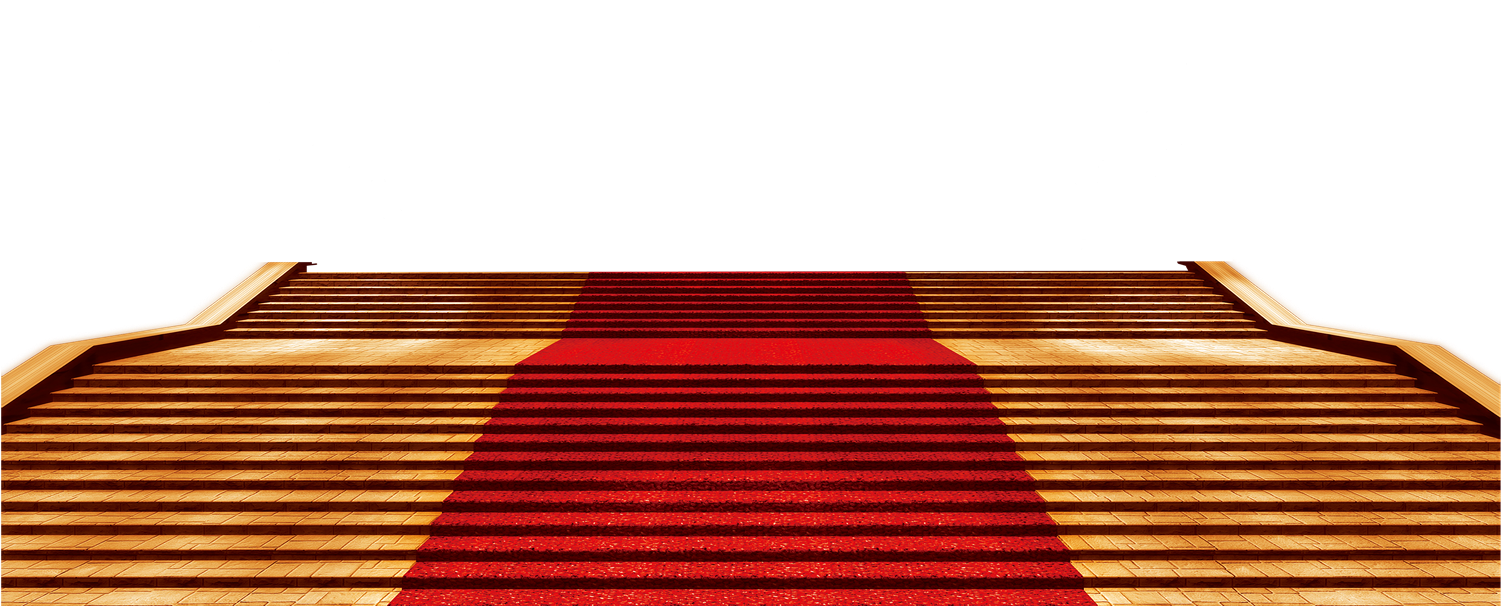 Elegant Red Carpet Stairs