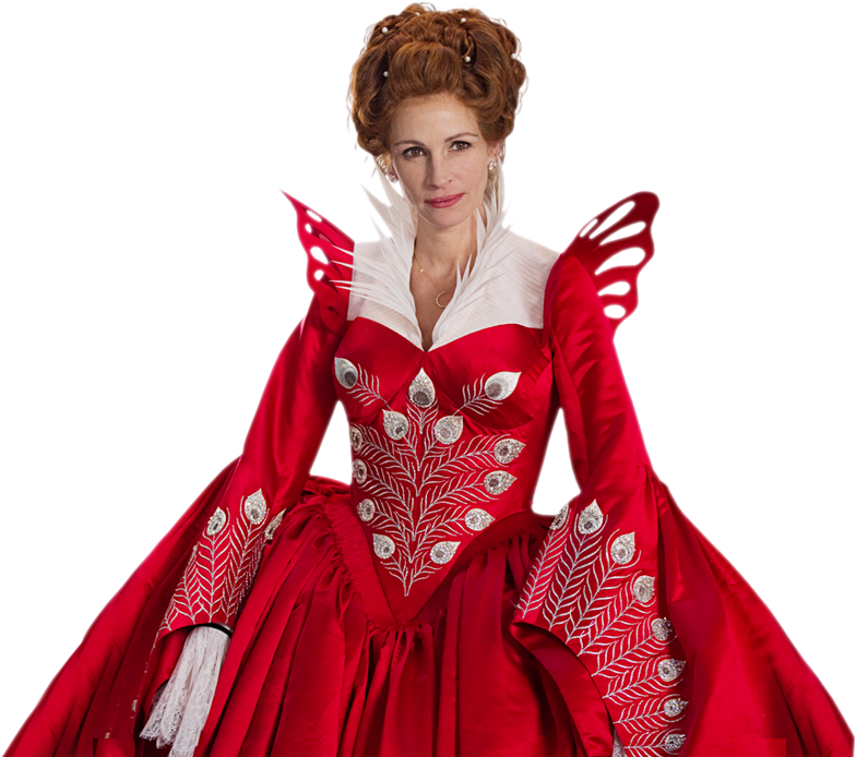 Elegant Red Dress Costume