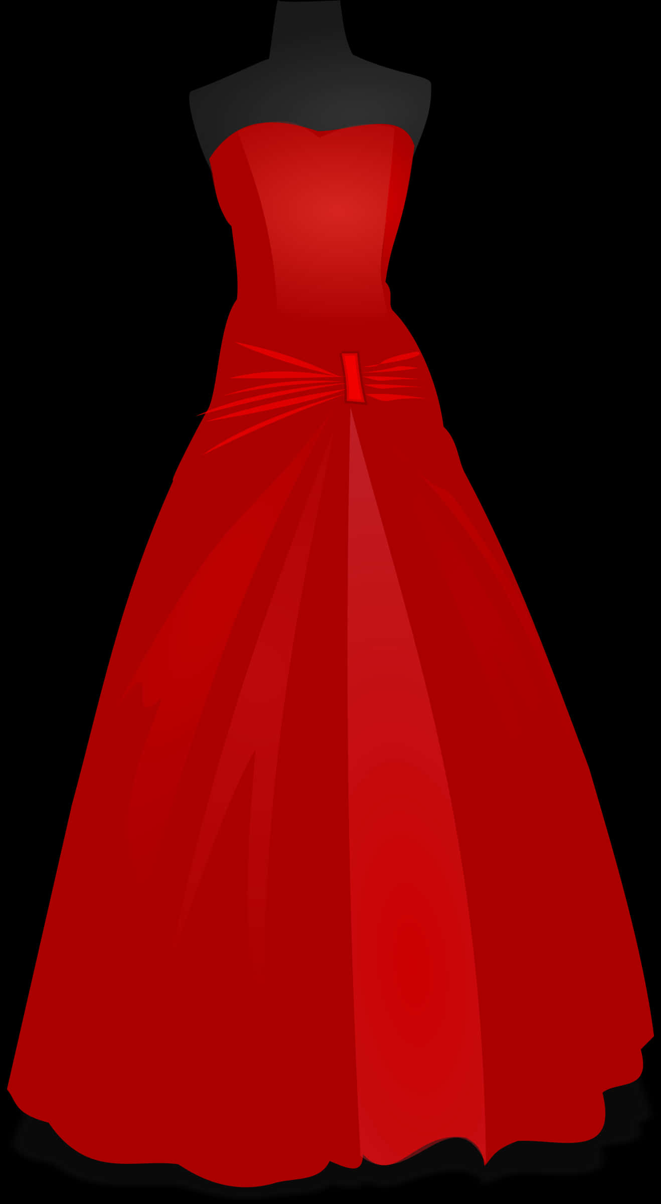 Elegant Red Evening Gown