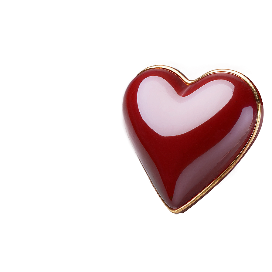 Elegant Red Heart Png 05242024