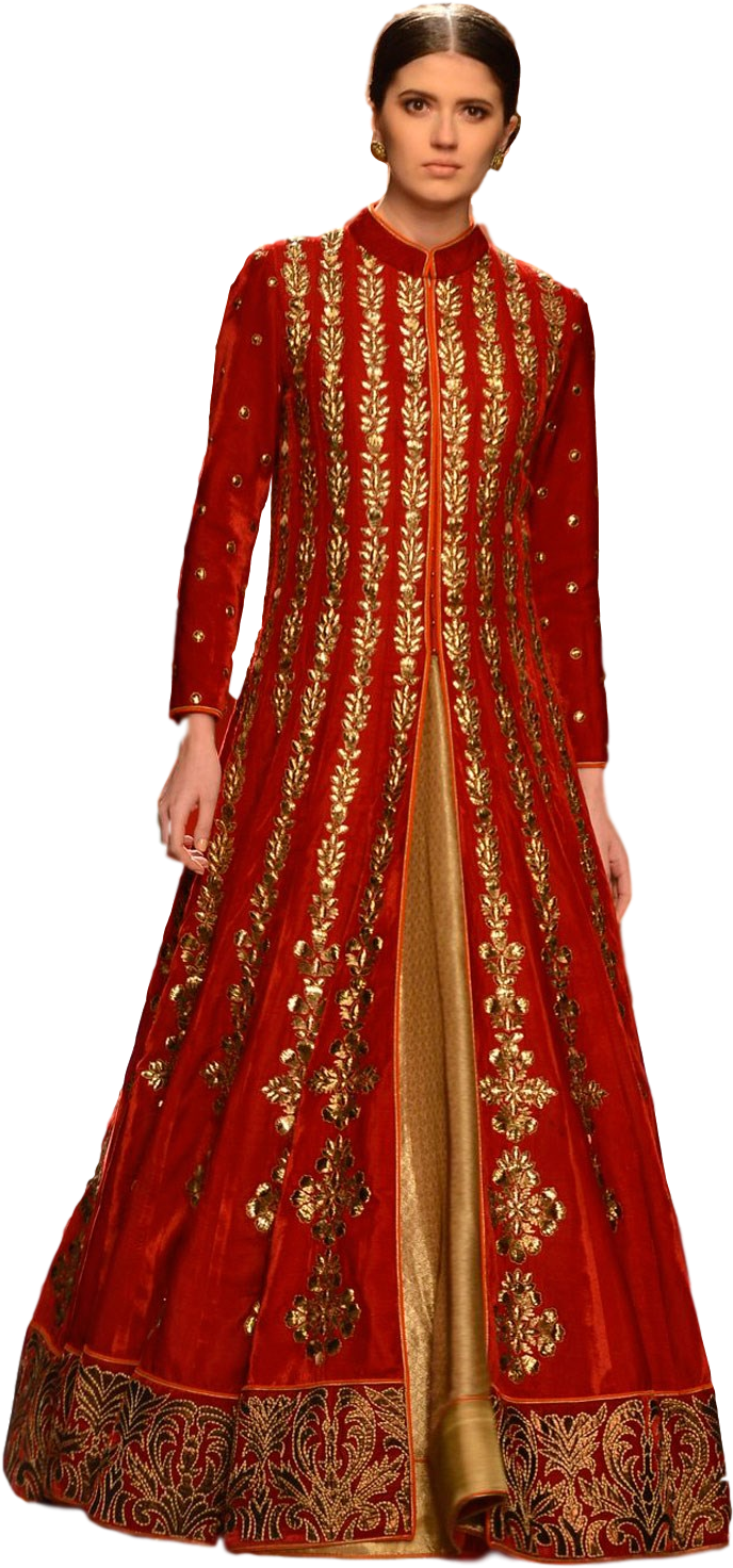 Elegant Red Lehenga Traditional Attire