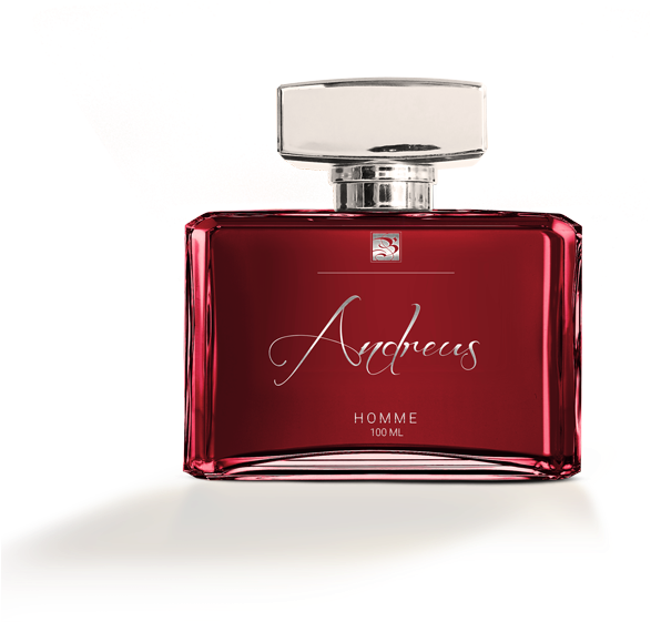 Elegant Red Perfume Bottle