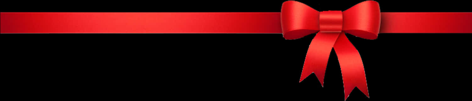Elegant Red Ribbon Banner PNG image with a transparent background, free high-resolution download