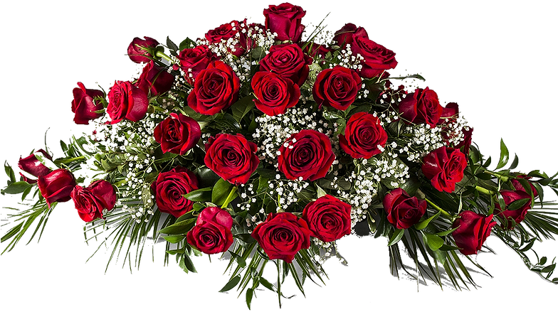 Red Roses Funeral Flowers, HD Png Download PNG with transparent background