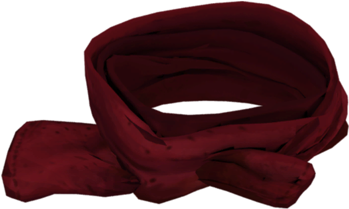 Elegant Red Scarf PNG image with a transparent background, free high-resolution download