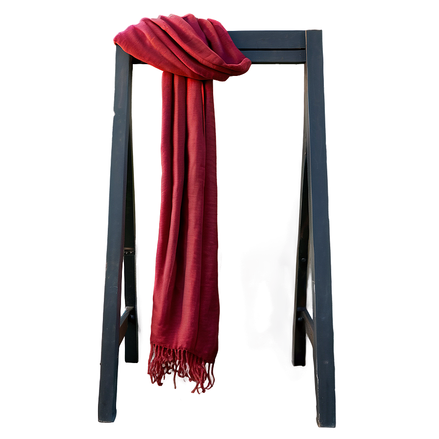 Elegant Red Scarf Png Yrf