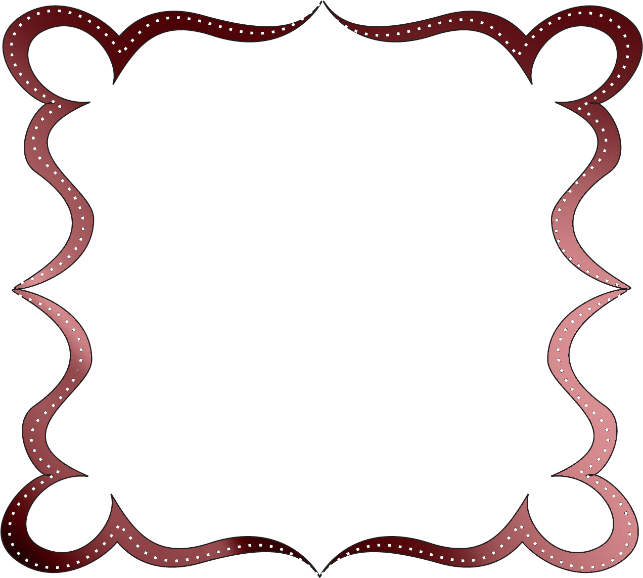 Elegant Redand Grey Fancy Border