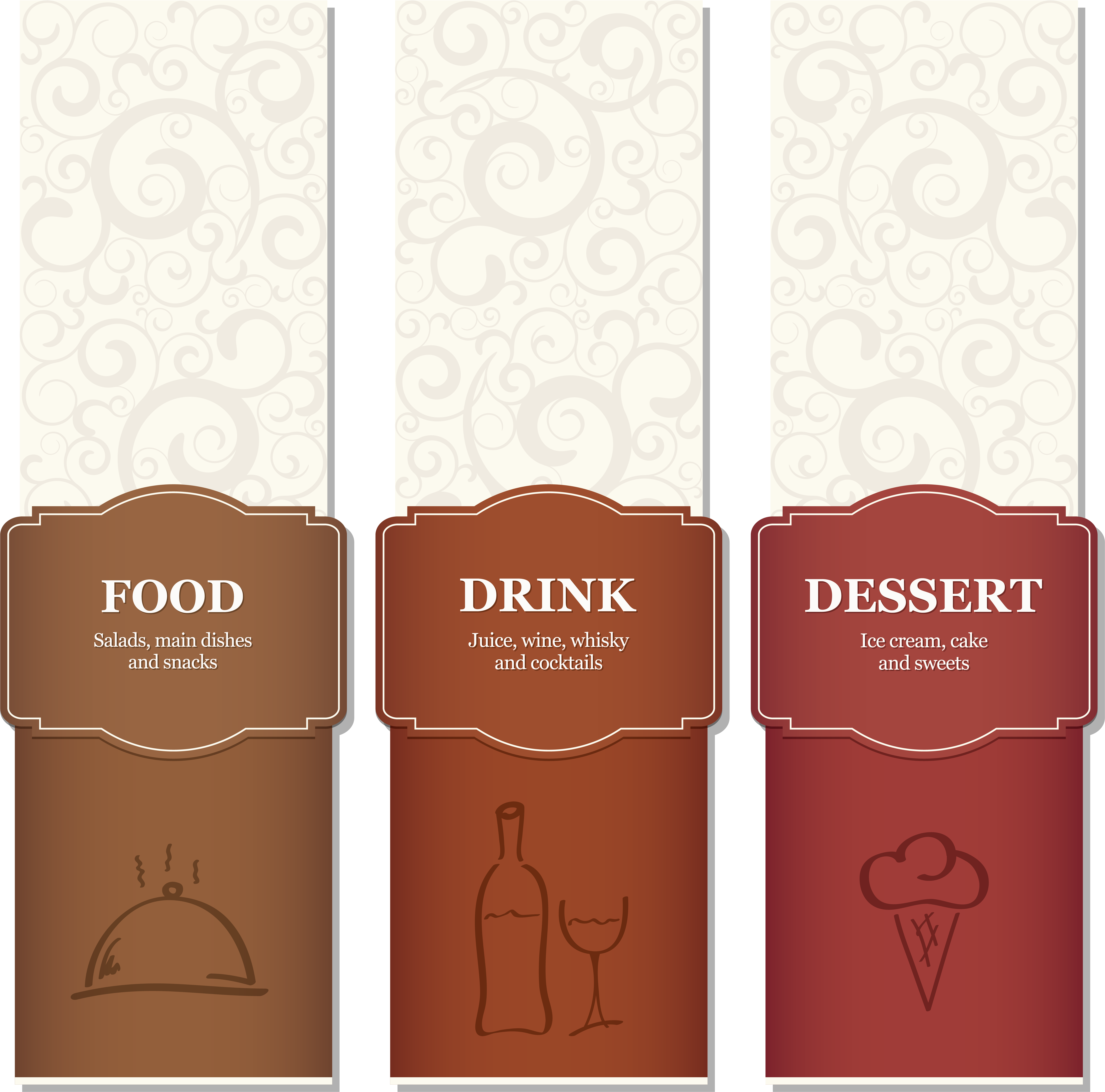 Menu Png Pic - Background Pattern For Hotel Menu, Transparent Png PNG with transparent background