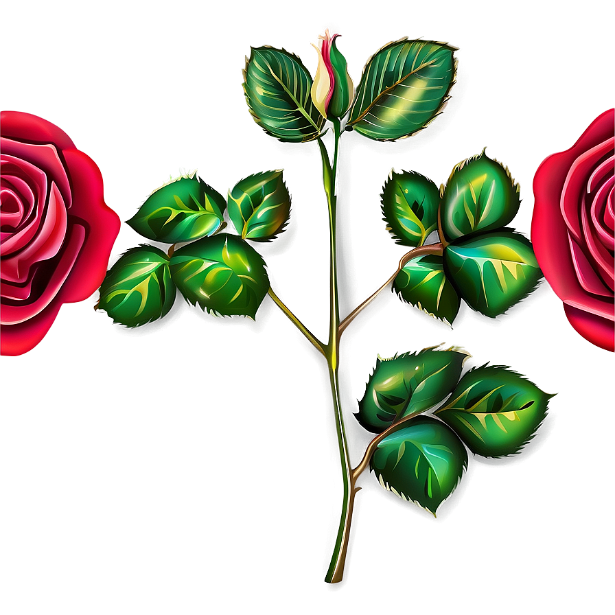 Elegant Rose Clipart Png 06272024