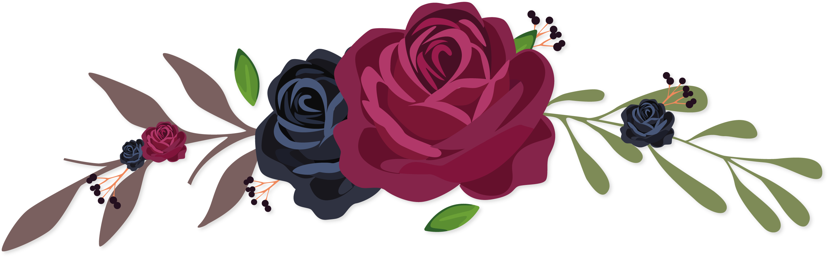 Elegant Rose Floral Vector