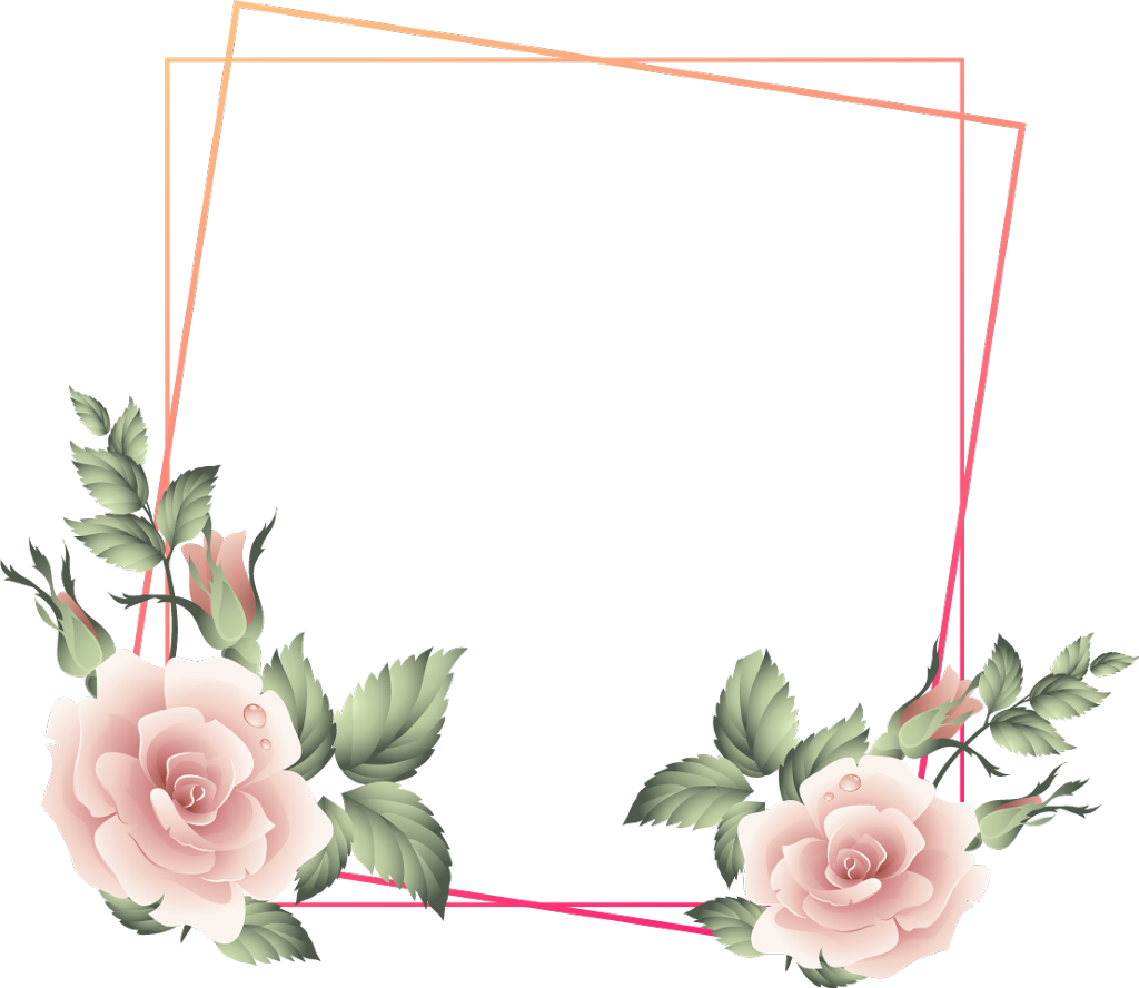 Elegant Rose Frame Design