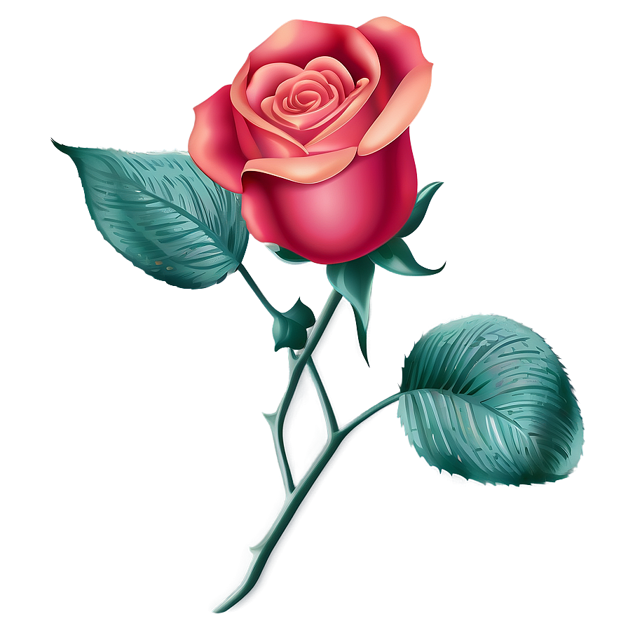 Elegant Rose Outline Png Roy27