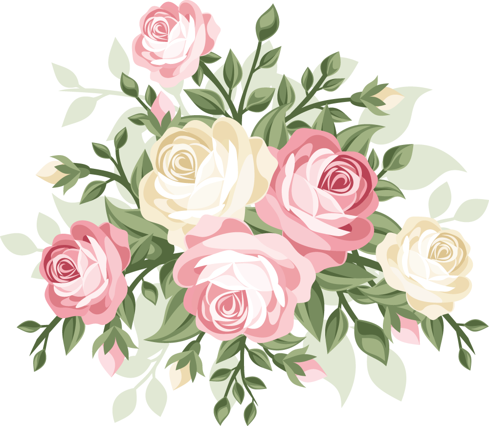 Elegant Rose Vector Bouquet