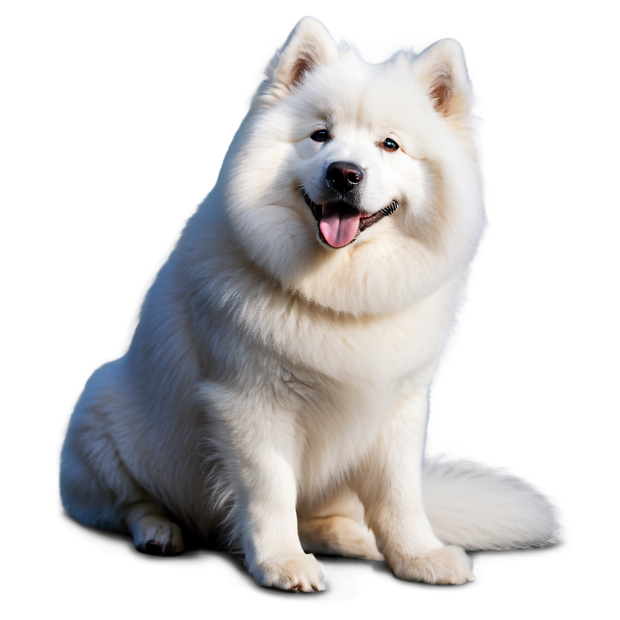 Elegant Samoyed Sitting Png 70