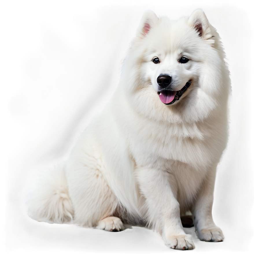 Elegant Samoyed Sitting Png Gds