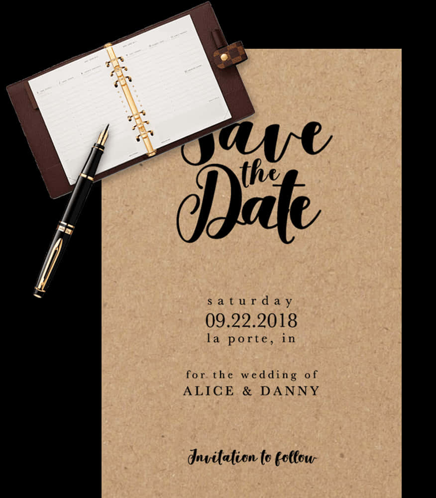 Elegant Save The Date Announcement