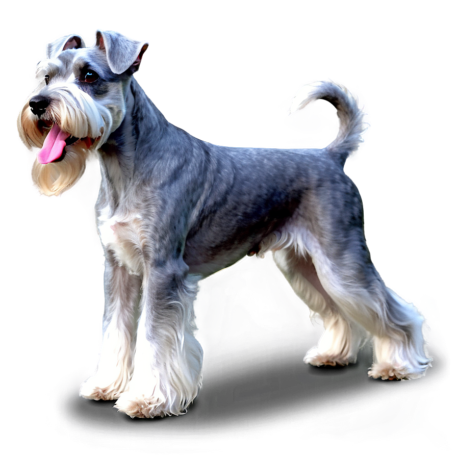 Elegant Schnauzer Show Stance Png 28