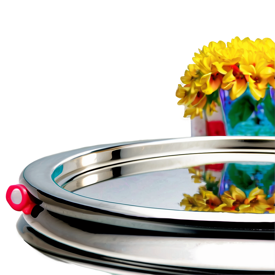 Elegant Silver Tray PNG 12 PNG image with a transparent background, free high-resolution download