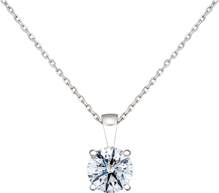 Elegant Solitaire Diamond Necklace