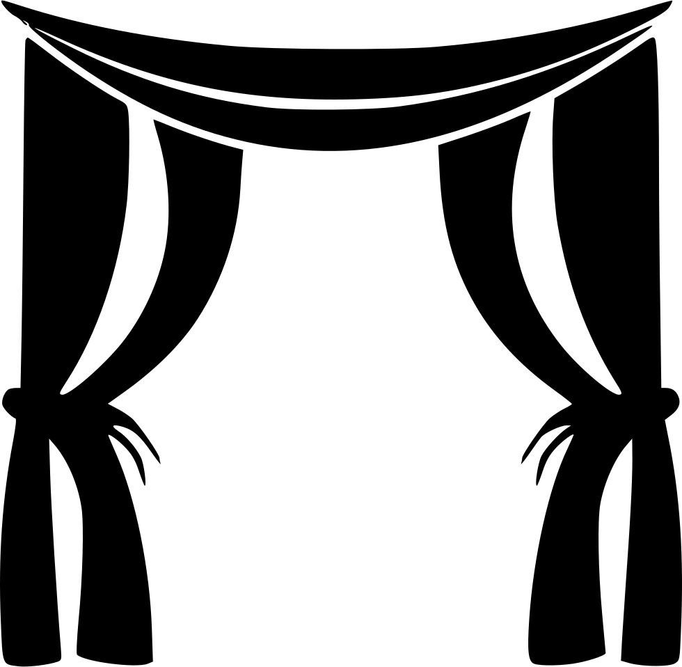 Elegant Stage Curtains Vector PNG with transparent background