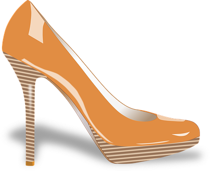 Elegant Stiletto High Heel PNG with transparent background