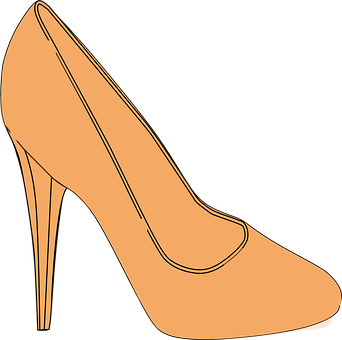 Elegant Stiletto Pump Illustration PNG with transparent background