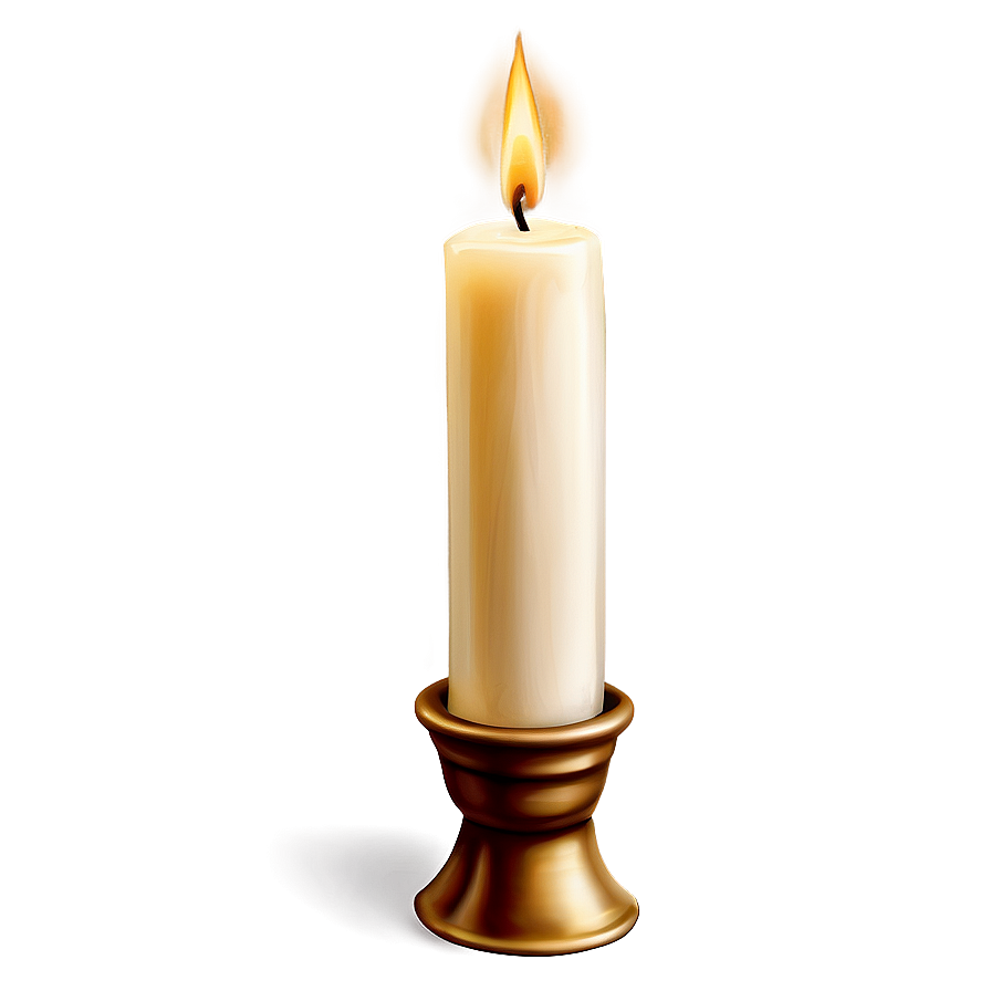 Elegant Taper Candle Png 05242024