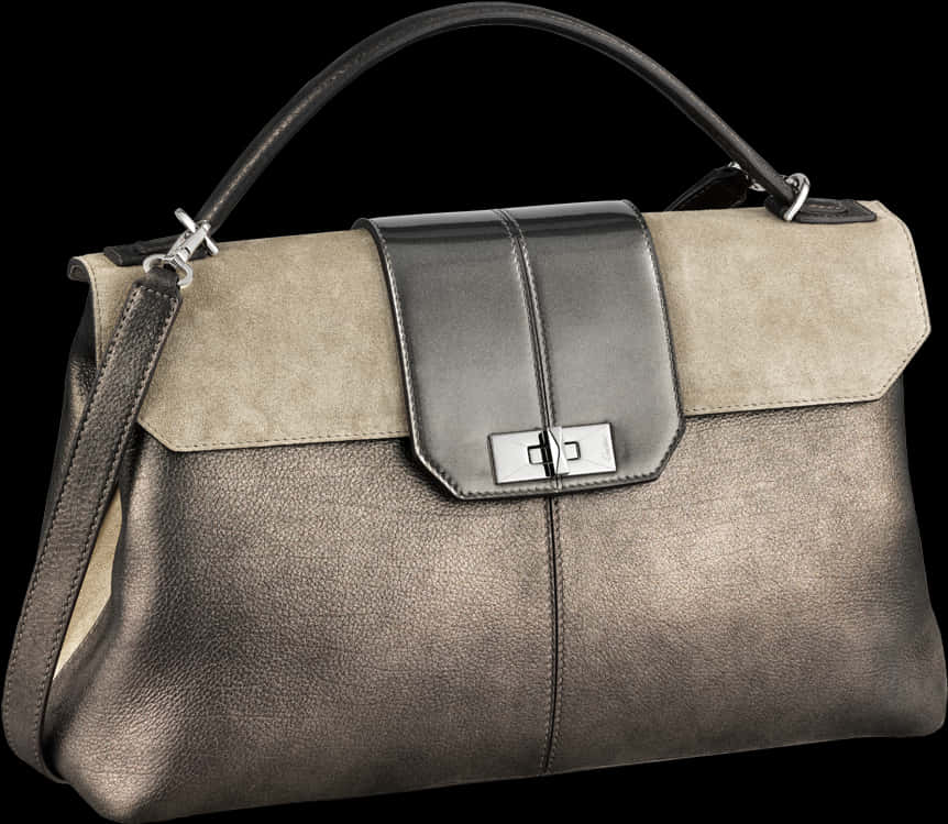 Elegant Two Tone Designer Handbag