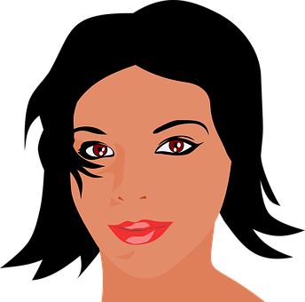 Elegant Vector Portrait PNG image with a transparent background, free high-resolution download