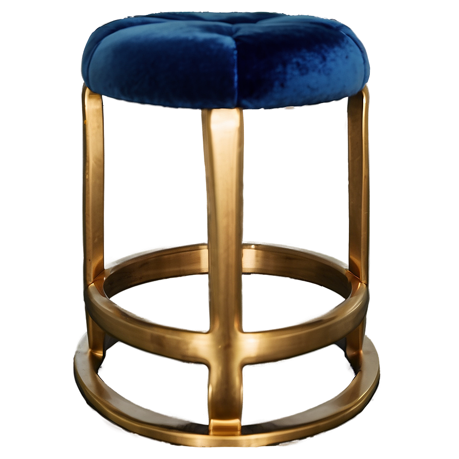 Elegant Velvet Barstool Png 06282024