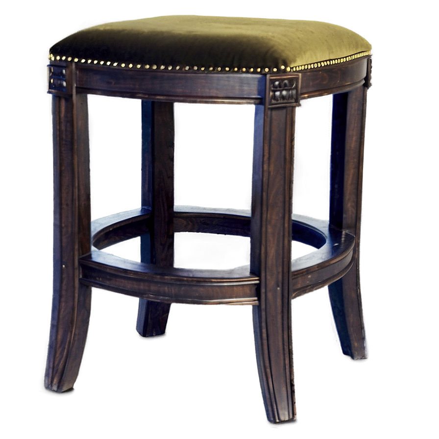 Elegant Velvet Barstool Png Fhf79