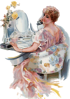 Elegant Vintage Ladyat Vanity