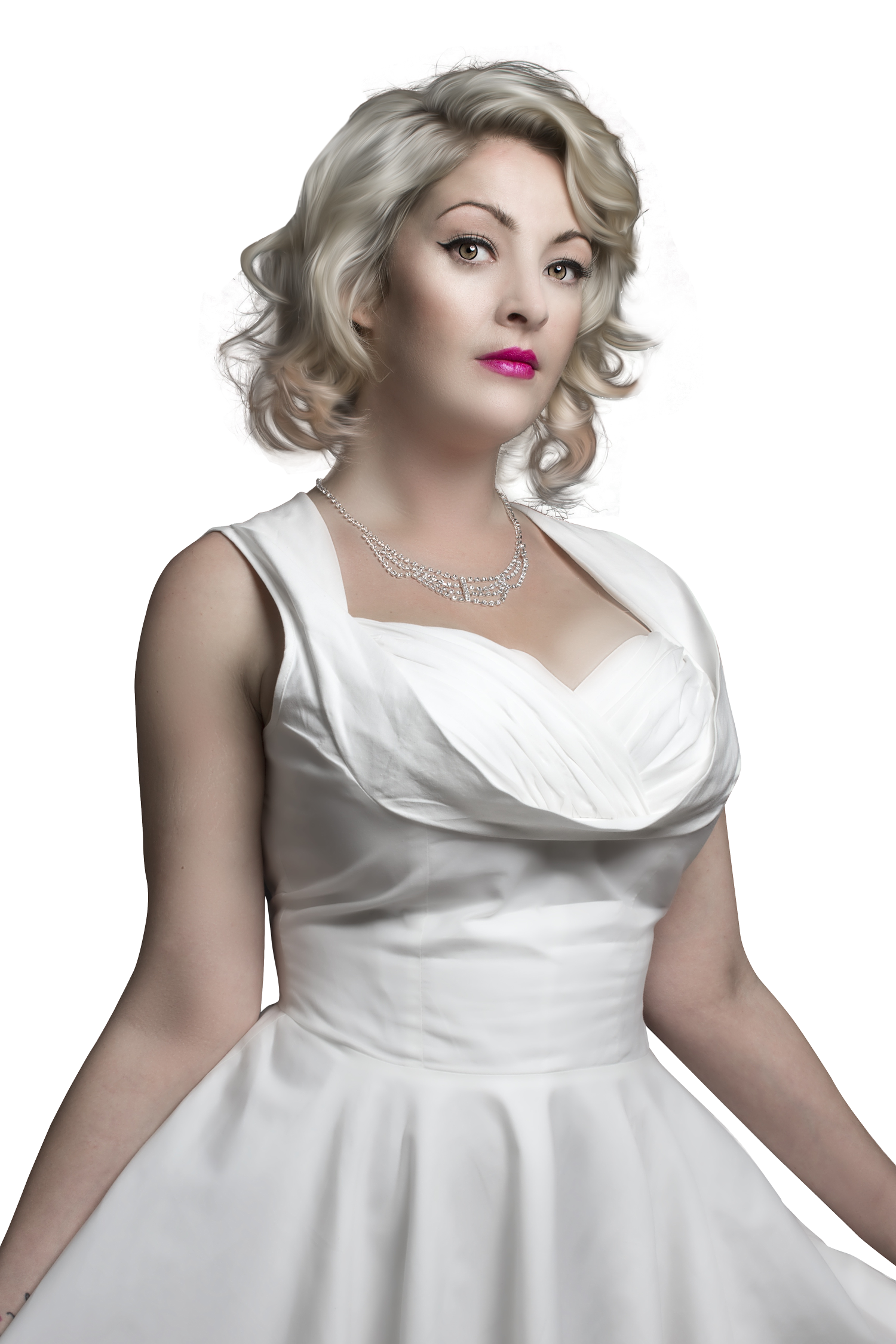 Elegant Vintage Portrait PNG with transparent background