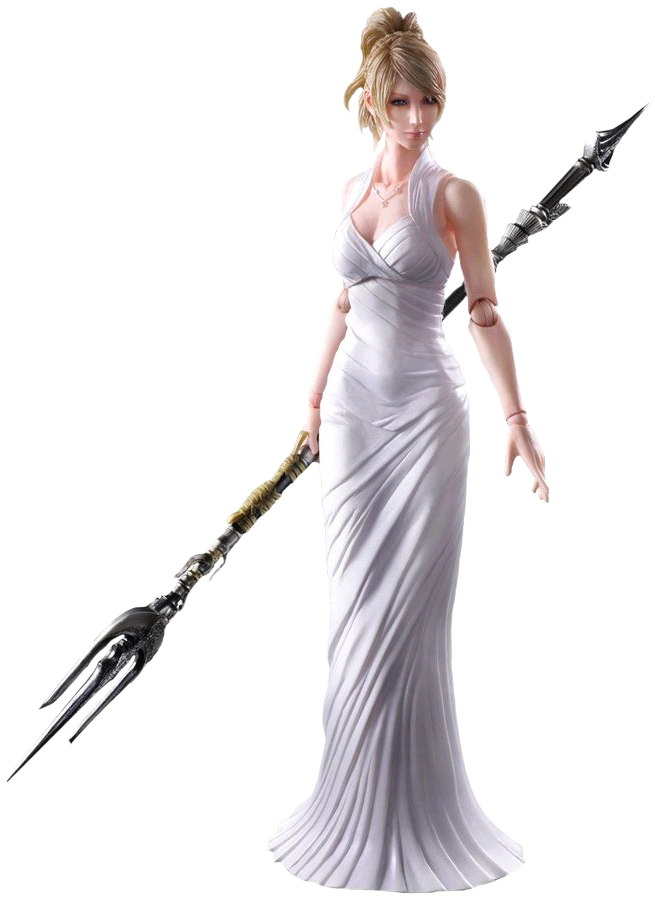 Elegant Warriorin White Gown