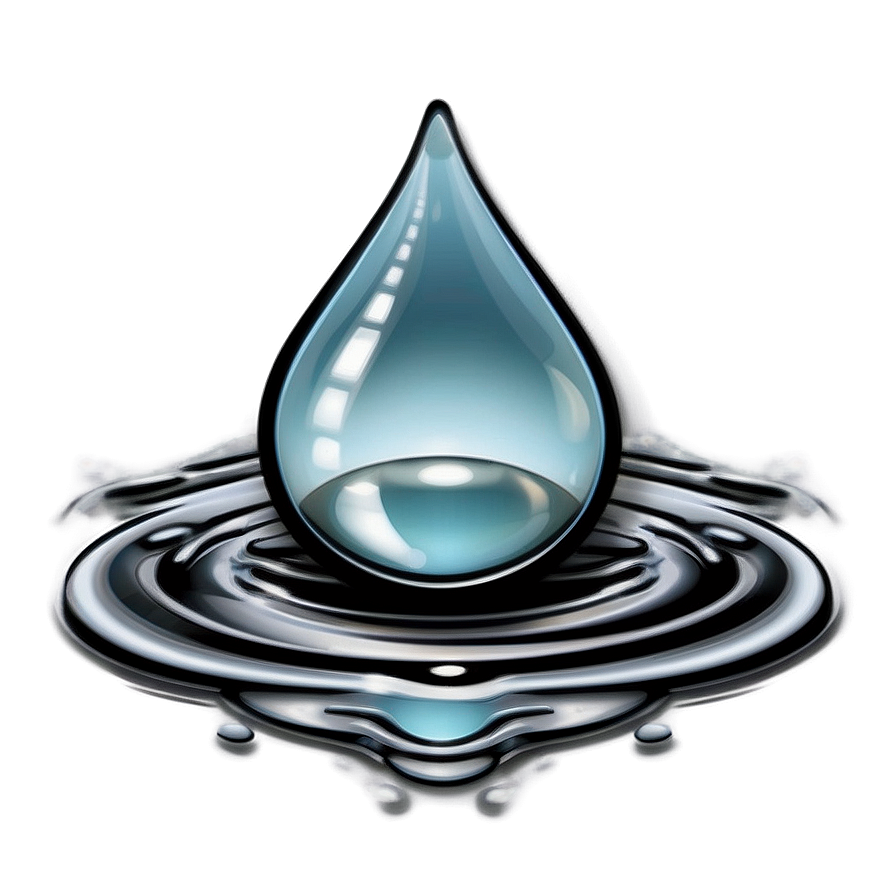 Elegant Water Drop Serenity Png 05242024