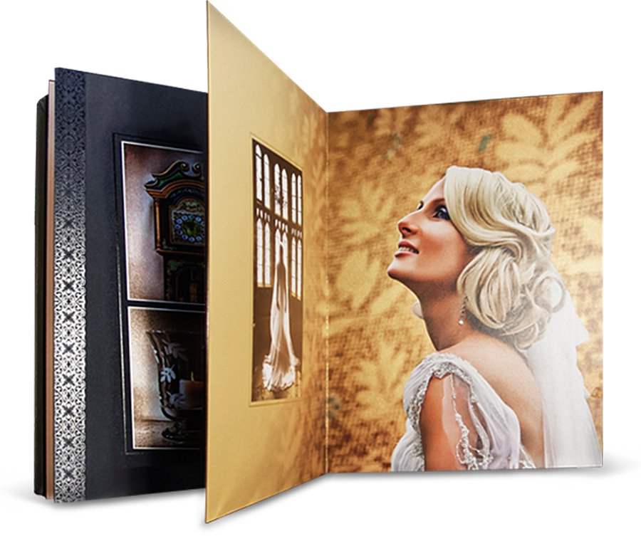 Elegant Wedding Album Cover PNG with transparent background