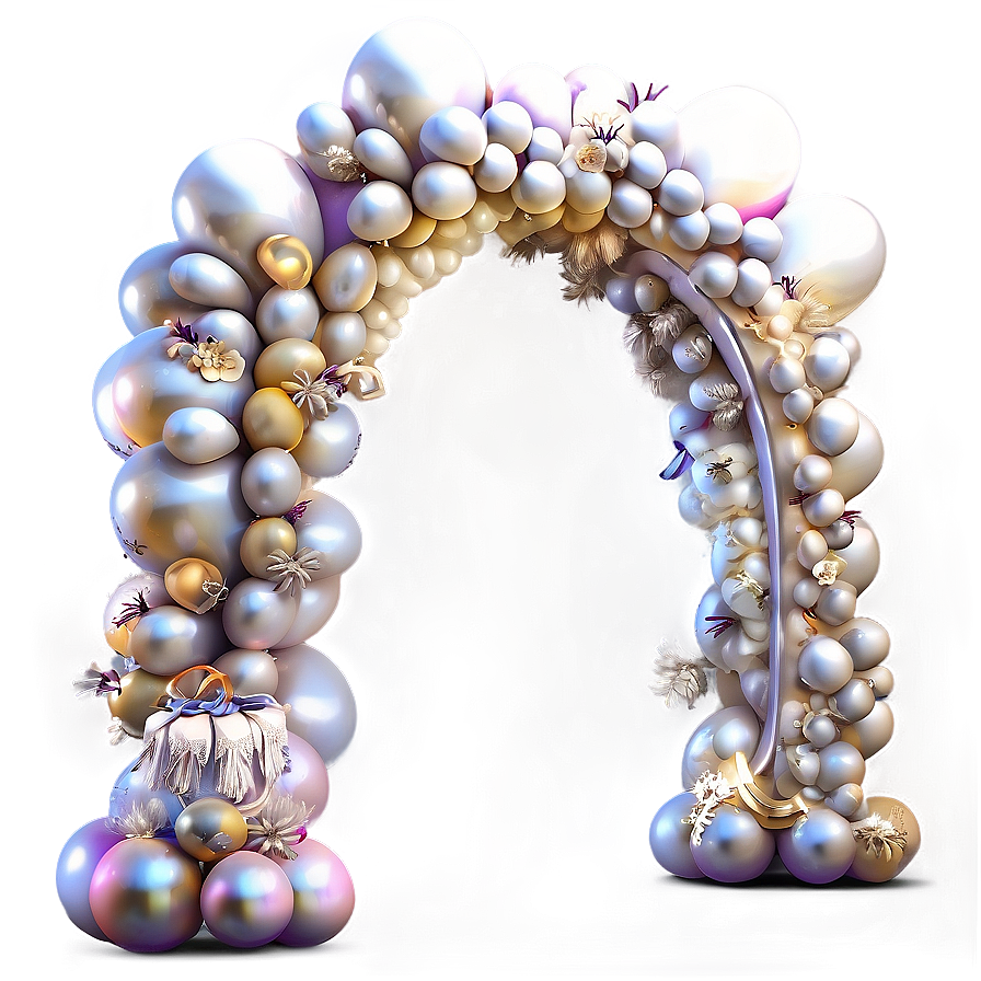 Elegant Wedding Balloon Arch PNG iae PNG image with a transparent background, free high-resolution download
