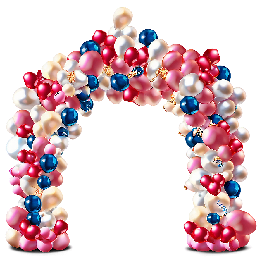 Elegant Wedding Balloon Arch PNG xiv PNG image with a transparent background, free high-resolution download