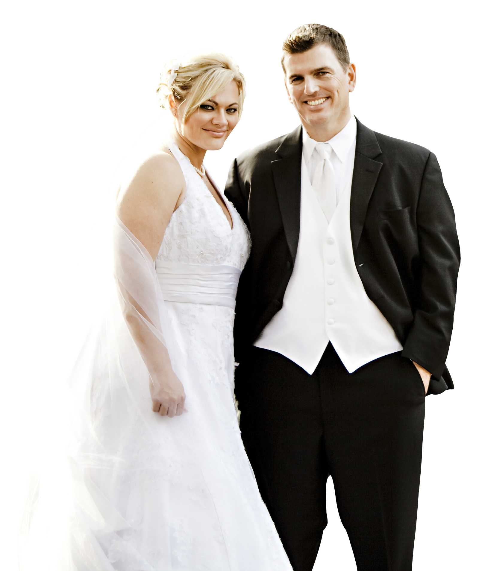 Elegant Wedding Couple Portrait